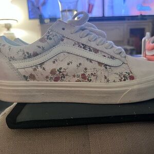 Vans off-white Floral Women's Sneakers